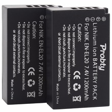 Probty-bateria recarregável li-ion 1200mah, aparelho para câmera nikon 1, j1, j2, j3, s1, 2 peças 2024 - compre barato