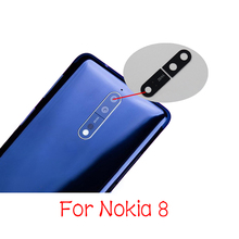 New For Nokia 8 Back Rear Camera Glass Lens Cover With Adhesive Replacement 2024 - buy cheap