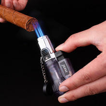 Torch Turbo Lighter Jet Butane Cigar Lighter Gas Cigarette 1300 C Spray Gun 3 Fire Windproof Lighter 2024 - buy cheap