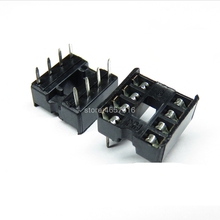 200PCS/Lot 8 Pin DIP Square Hole IC Sockets Adapter 8Pin Pitch 2.54mm Connector 2024 - buy cheap