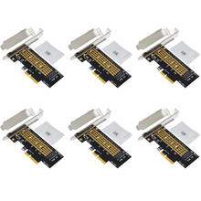 Adaptador PCIE a M2, tarjeta elevadora PCI Express a M.2, NVME, SSD, PCIE, clave M, NVME, SSD M2, tarjeta de expansión de ordenador, 6 uds. 2024 - compra barato