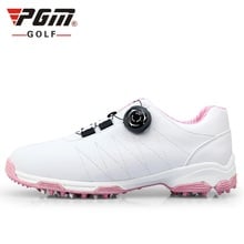 Женская обувь для гольфа Pgm, водонепроницаемые кроссовки для гольфа с пряжкой, Спортивная дышащая Нескользящая спортивная обувь AA51026 2024 - купить недорого