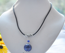 18" 20mm nature Lapis lazuli necklace pendant 2024 - buy cheap