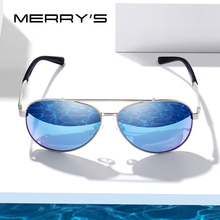 MERRY'S Men Classic Pilot Sunglasses HD Polarized Aviation Frame Sun glasses For Men Driving UV400 Protection S8628N 2024 - buy cheap
