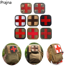 Prajna Tactical Red Cross Patch Medic Military Patch Crusader Embroidered Patches For Clothes Stripe Glueless Hook Loop 2024 - buy cheap