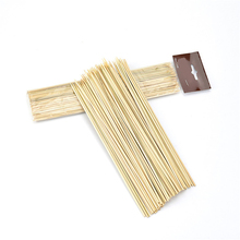 New 100pcs/lot thin bamboo sticks Bamboo Skewers Disposable Sticks BBQ Accessories Camping Picnic BBQ Bamboo Skewer 25cmx3mm 2024 - buy cheap