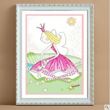 Embroidery Package Topgrade  Cross Stitch Kits Fresh Flower Princess Free Shipping 2024 - buy cheap