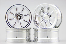 4pcs 1/10 Touring&Drift  Wheel Rim W8S3C(Chrome) 3mm offset  fits for 1:10 Touring&Drift Car 1/10 Rim 10811 2024 - buy cheap