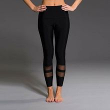 Calça legging feminina sexy 2019, esportiva, elástica, com cintura alta, para academia 2024 - compre barato
