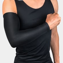 Manga de caxemira para apoio do braço, peça respirável para basquete e vôlei, suporte para cotoveleira, 1 peça 2024 - compre barato