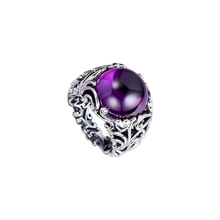 CKK Ring Purple Regal Dazzling Beauty Silver Rings For Women Men Anel Feminino 100% 925 Jewelry Sterling Silver Anillos mujer 2024 - buy cheap