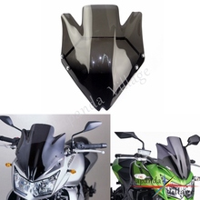 Papanda Black Motorbike Windshield Windscreen w/Bracket for Kawasaki Z750 Z750R 2007-2012 2024 - buy cheap
