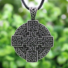 LANGHONG 1pcs New Armenian cross Amulet Pendant Necklace Solar Cross Celtics Armenian Druid Necklace 2024 - buy cheap