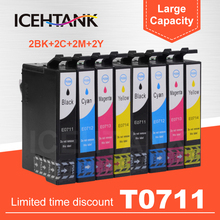 2 Set T0715 Multipack Ink Cartridges For Epson T0711 T0712 T0713 T0714 Full Ink Cartridge SX215 SX218 SX400 SX405 SX410 SX415 2023 - buy cheap
