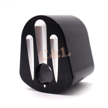 Motorcycle Black Aluminum Edge Cut Ignition Switch Cover for Harley Touring Street Road Glide 2007-2013 2024 - buy cheap