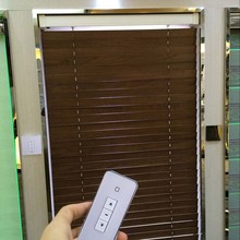 Motorized wooden venetian blinds, size customized,free shipping,electric wooden blinds,wifi control acceptable 2024 - buy cheap