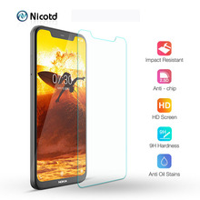 Nicotd Tempered Glass Film For Nokia 7 1 Plus 3.1 Screen Protective Film 9H Transparent Glass Protector For Nokia 6.1 Plus 8 6 2024 - buy cheap