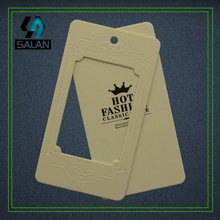 Customize 400gsm paper emboss logo clothing Hang tags Garment Label customized swing Hang tags 2024 - buy cheap