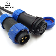 SP2110/SY2111, 3-контактный водонепроницаемый разъем, разъемы для кабеля питания, автомобильные разъемы, 3-контактный разъем и розетка, IP68 2024 - купить недорого