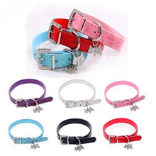 Accesorios para perros pequeños con estampado de cocodrilo y Collar de perro bonito estilo Punk, piel sintética, productos para mascotas de 5 colores 2024 - compra barato