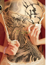 Водостойкая Временная наклейка для татуировок, Китайский миф о Драконе, водные татуировки, искусственная татуировка для мужчин и женщин 2024 - купить недорого