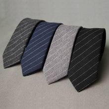 Corbatas de algodón a rayas para hombre, corbatas de fiesta informales para novio, corbata fina para negocios, SK801-SK804 de boda 2024 - compra barato