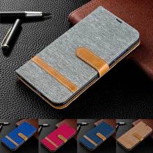 Capa de celular poco x3 denim cores mistas pu, capa de couro para xiaomi poco x3 nfc, carteira para poco x3 m3 pro capa de telefone 2024 - compre barato