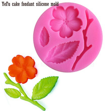 Flores molde de silicone ameixa flor cookies fondant moldes ferramentas de decoração do bolo argila de polímero resina doces super sculppey f0942 2024 - compre barato