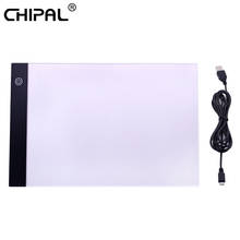 CHIPAL A4 LED Graphic Tablet Digital Drawing Pad Writing Painting Copy Board Tracing Table Electronic USB Art Stencil Light Box 2024 - buy cheap