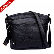 AIBKHK Retro Vintage Women's Genuine Leather Handbag,Women Leather Handbags ,Women Messenger Shoulder Bags Bolsas Feminina 2024 - buy cheap