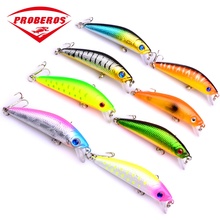 Hard Minnow Lure 7.5cm 7.9g Artificial Fake Bait Minnow Wobblers 8 Color Fishing Crankbait with 3d Eyes for Predatory Fish 2024 - buy cheap