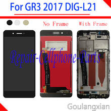 5.0 inch Full LCD display + Touch screen Digitizer assembly with Frame For Huawei  GR3 2017 ( Diego) DIG-L21 2024 - buy cheap