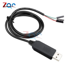 Модуль кабеля PL2303 PL2303HX USB в UART TTL 4p 4 Pin RS232 конвертер Серийный адаптер модуль кабеля PL2303HX конвертер 2024 - купить недорого