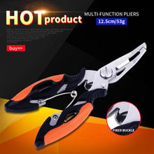 HENGJIA Fishing Plier Scissor Braid Line Lure Cutter Hook Remover Tackle Tool Stainless steel curved mouth fishing pliers 2024 - buy cheap