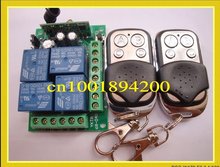 12v 4ch (canal) 1 receptor e 2 transmissores controle remoto sem fio operação é ajustável 200m para porta da garagem/janela/lâmpada