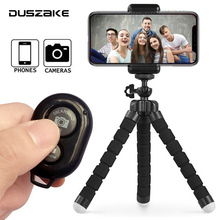 Duszake mini tripé gorillapod, flexível, acessório para câmera de celular, vara de selfie, para iphone, samsung, xiaomi, huawei, gopro 2024 - compre barato