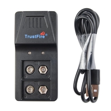 Trustfire-carregador inteligente, carregador de bateria 9v li-ion ni-mh com porta micro usb, 9vbc01 2024 - compre barato