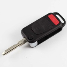 2015 New Uncut Blade Key Case for Mercedes-Benz 3+1 Buttons Flip Folding Remote Key Shell 4 Track HU39 Blade 2024 - buy cheap