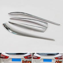 4Pcs Chrome ABS Car Rear Tail light Eyelid Cover Trim Strip Decoration Garnished Bezel For Nissan Qashqai 2016 Car Styling 2024 - buy cheap