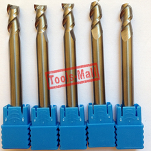 1pc 6mm D6*25*D6*75 HRC50 2 Flutes Milling cutters for Aluminum  CNC Tools Solid Carbide CNC flat End mills Router bits 2024 - buy cheap