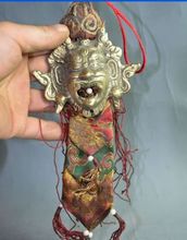 Elaborate Chinese brass exorcism Tibetan Buddhism god Buddha amulet auspicious statue 2024 - buy cheap