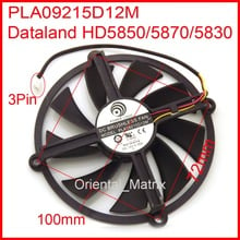 PLA09215D12H PLA09215D12M 12V 0.55A 3Wire 3Pin For Dataland HD5870 HD5850 HD5830 Graphics Card Cooler Cooling Fan 2024 - buy cheap