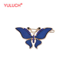 YULUCH New design vintage jewelry zinc alloy insect butterfly inlaid wooden wings hairpin for African women hair accessories 2024 - buy cheap