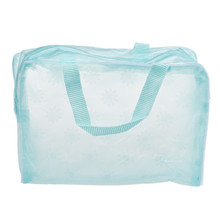 Bolsa de cosméticos impermeable, transparente, Floral, portátil, de viaje, para lavado, cepillo de dientes, Organizador 2024 - compra barato