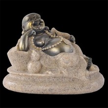 Resina artesanato buda fengshui estatueta arenito maitreya estátua escultura hindu casa decoração ornamentos estátuas para decoração presente 2024 - compre barato