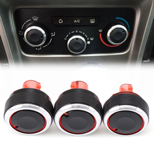 CAR HEATER SWITCH KNOBS BUTTONS FOR PEUGEOT 307 For CITROEN C4 (05-10) CLIMATE DIALS FRAME RING A/C CONTROL AIR CON COVER 2024 - buy cheap