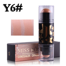 Miss rose face makeup concealer cream 12 colors waterproof brighten foundation contour kit with puff corretivo palette MS087 2024 - buy cheap