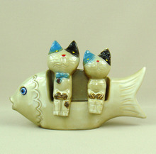 Wacky Ceramics-pendientes de cerámica en miniatura para niños, decoración de gatito y, regalo novedoso, accesorios de 2024 - compra barato