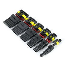10Kits Flame retardancy Car Connector 1 2 3 4 5 6 Pin Way Waterproof Electrical Wire Connector Plug 2024 - buy cheap