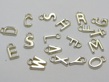 200 разнообразные серебряные подвески с металлическим акриловым алфавитом и буквами 2024 - купить недорого